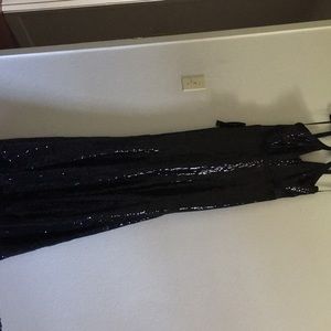 Sexy black evening dress